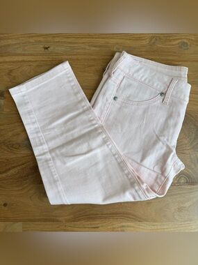 Mango Pale Pink Women's Capri Jeans